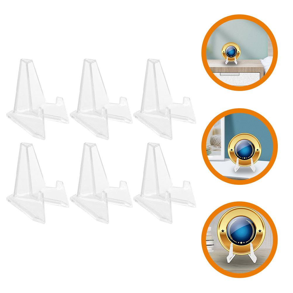 Collectors Coins Jewelry & Watches Of Smithtown Photos - 6Pcs Transparent Acrylic Badge Display Stands