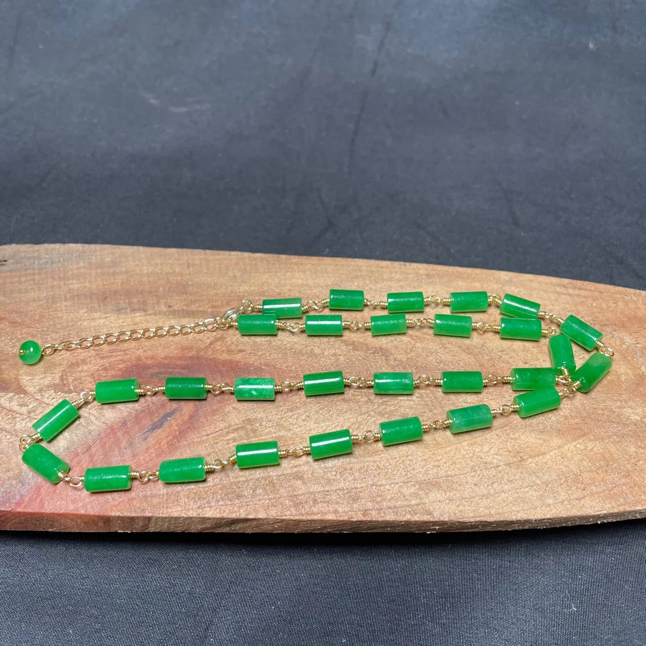 Green Jade Beaded Necklace Vin - Jewelry & Watches Vitopoulos Reviews recension och pris