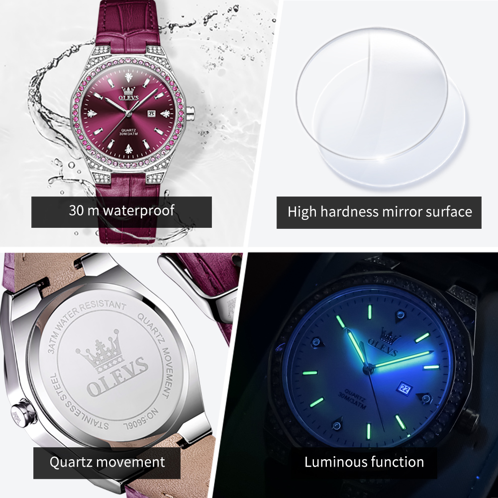 OLEVS Original Women's Watches - Jewelry Diamond Watches recension och pris