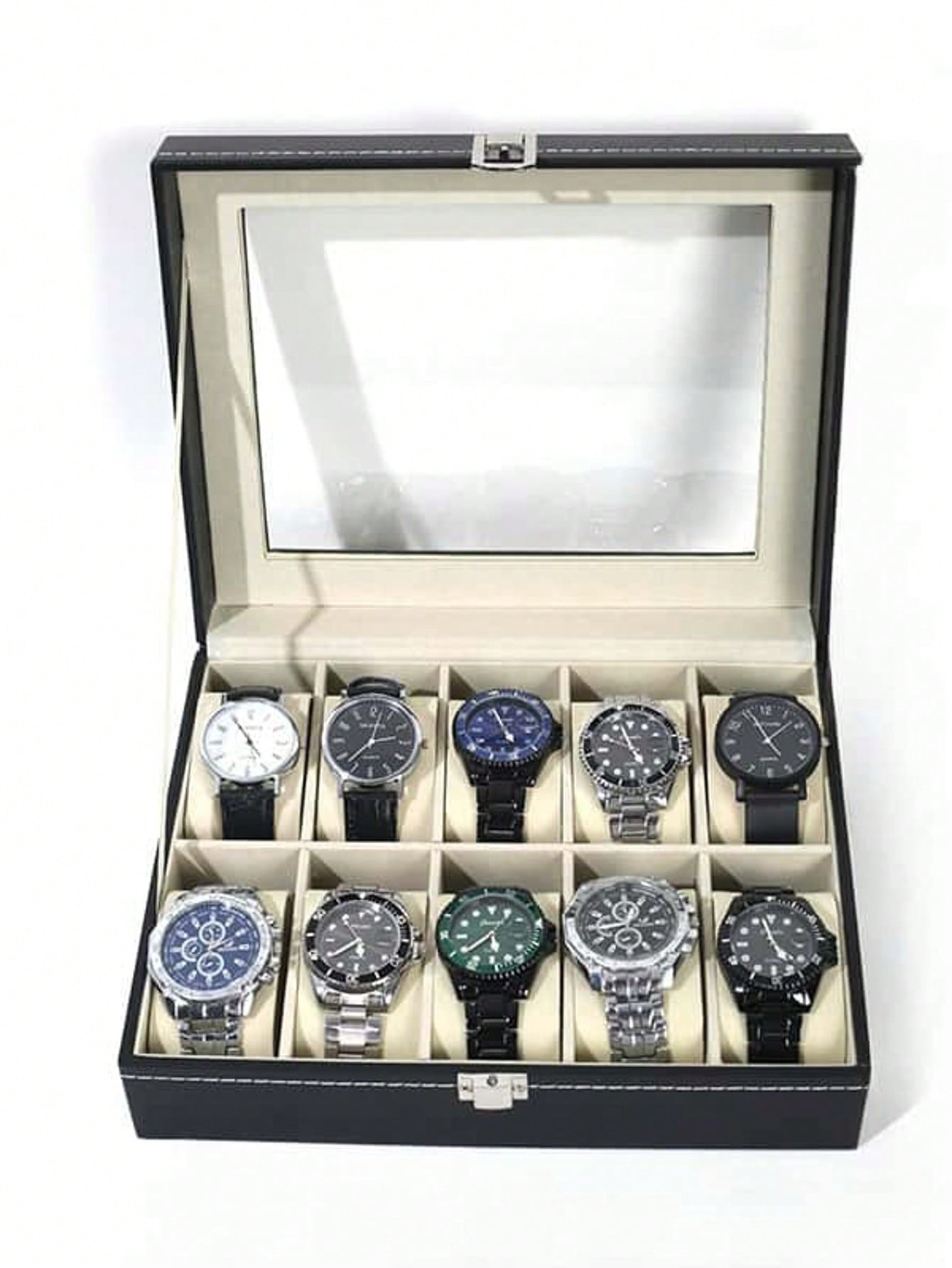 Leather Watch Box with Lock, L - High Jewelry Watches recension och pris