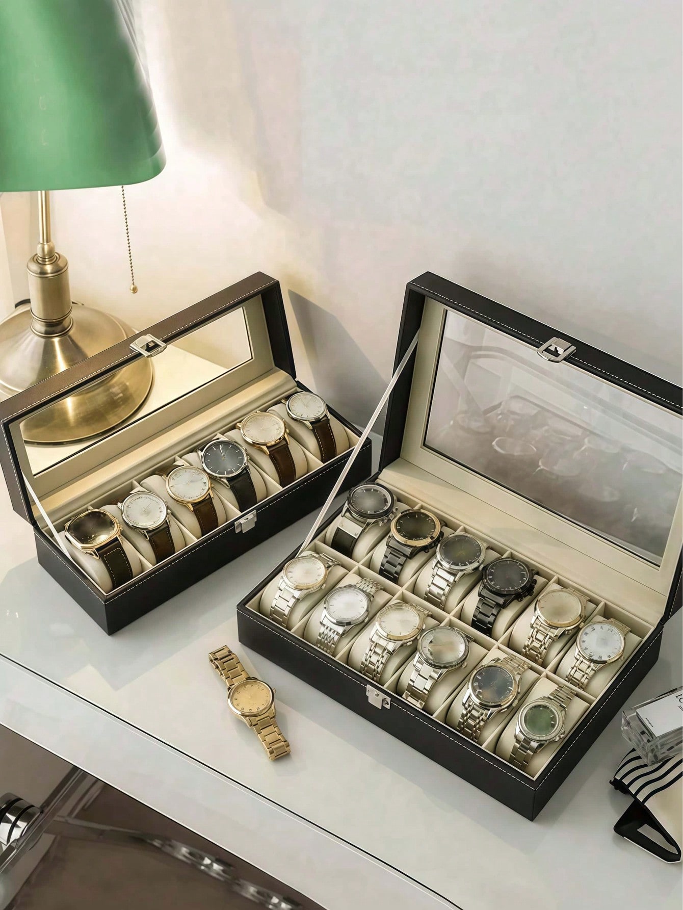 Leather Watch Box with Lock, L - High Jewelry Watches recension och pris