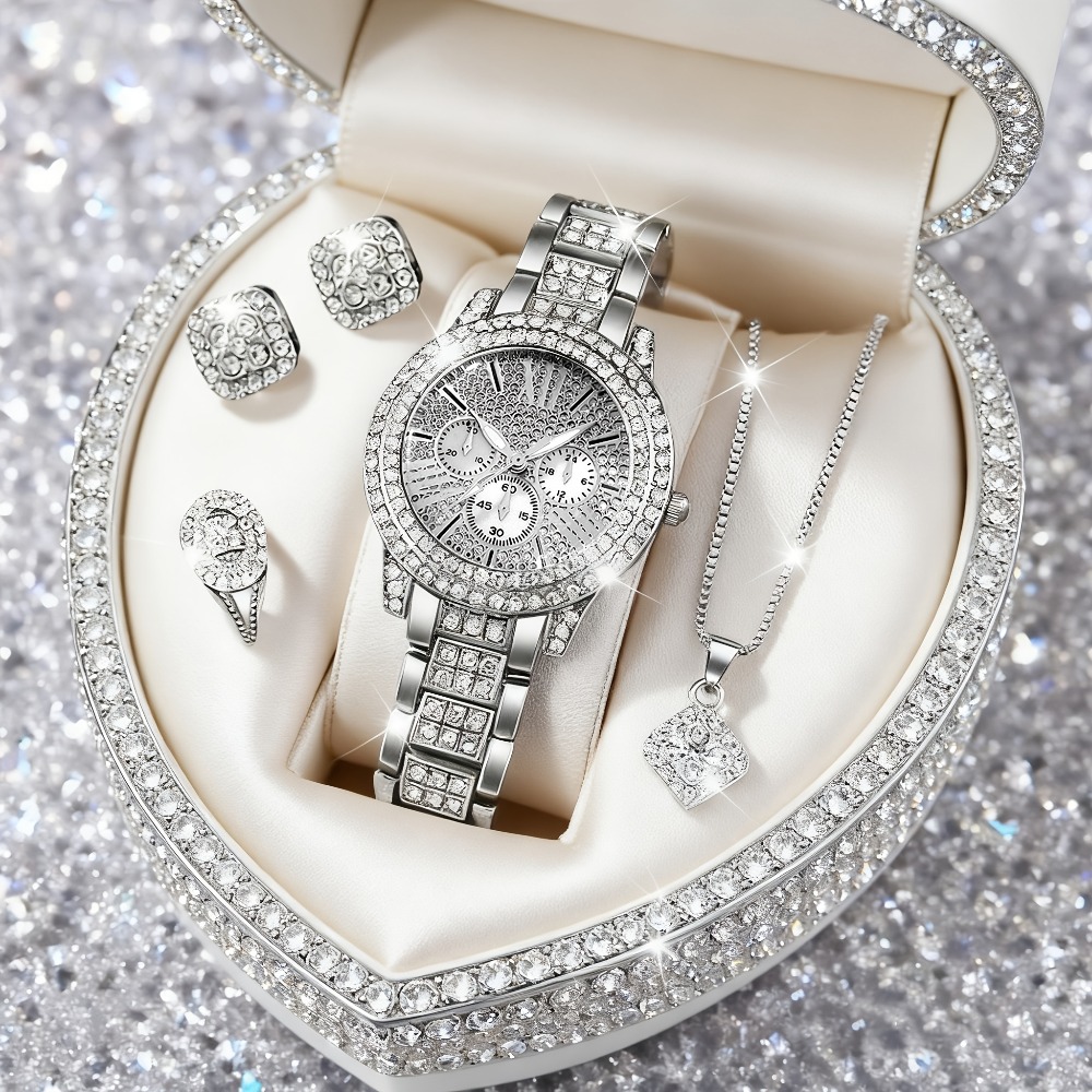 5pcs/set, Elegant Women'S Watc - Jewelry Or Watches recension och pris