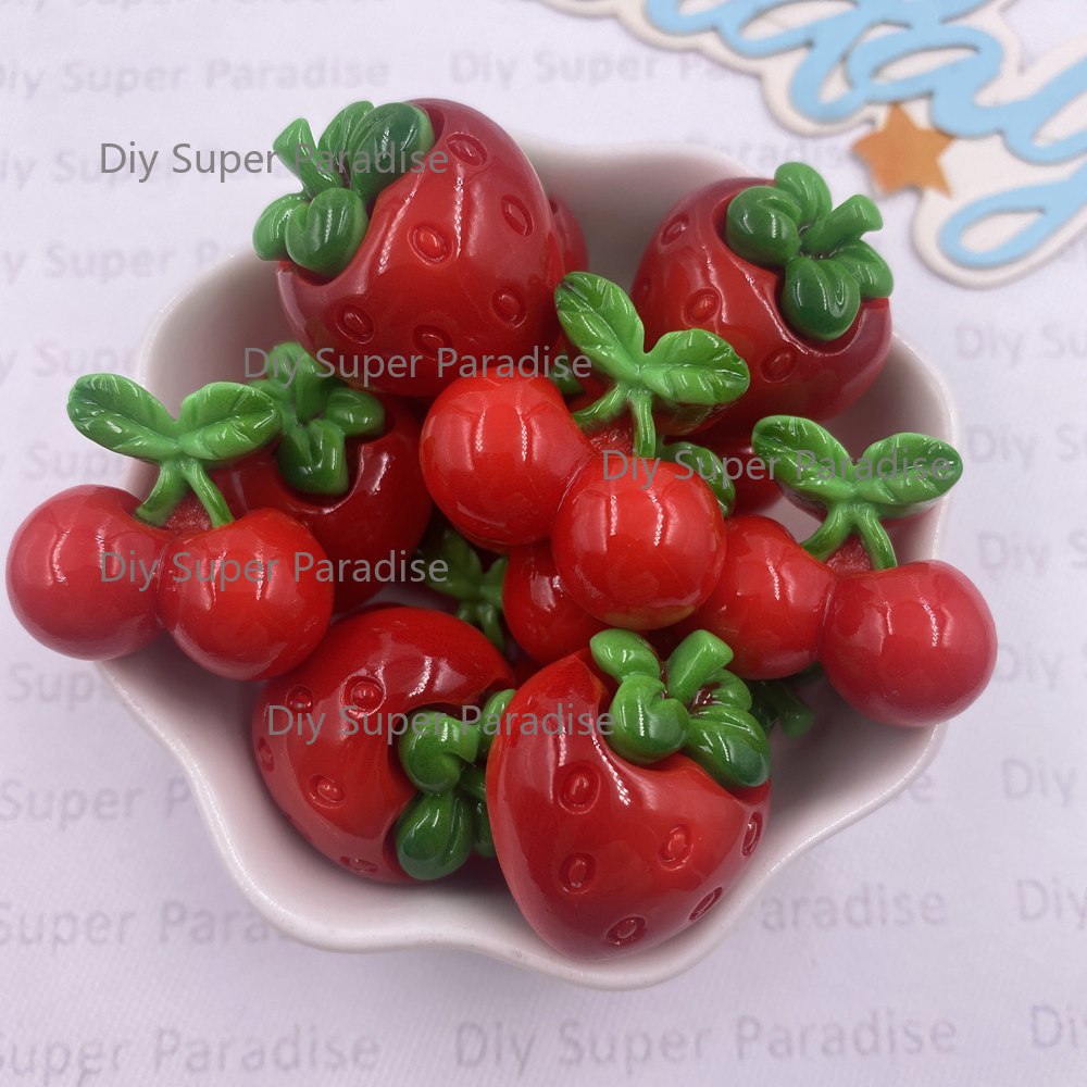 8PCS Resin Kawaii Colorful Red - Paradise Jewelry & Watches Llc Miami Reviews recension och pris