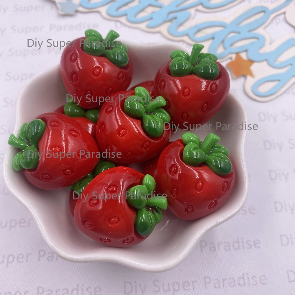 8PCS Resin Kawaii Colorful Red - Paradise Jewelry & Watches Llc Miami Reviews recension och pris