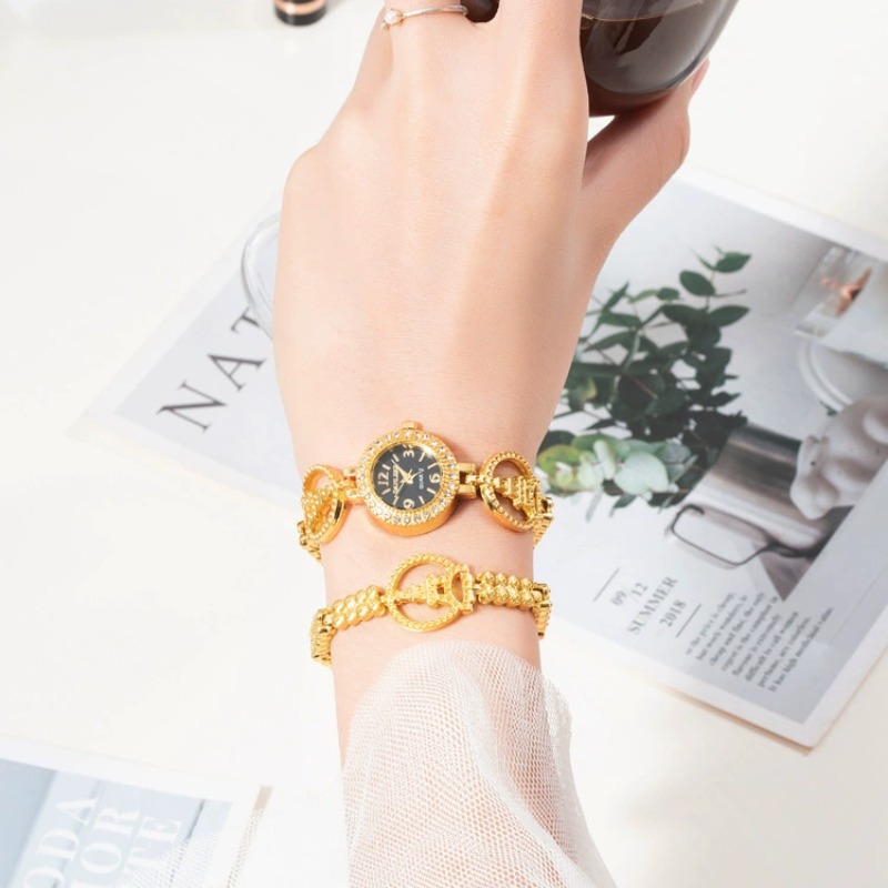 2pcs Luxury Diamond Bracelet W - Jewelry Diamond Watches recension och pris