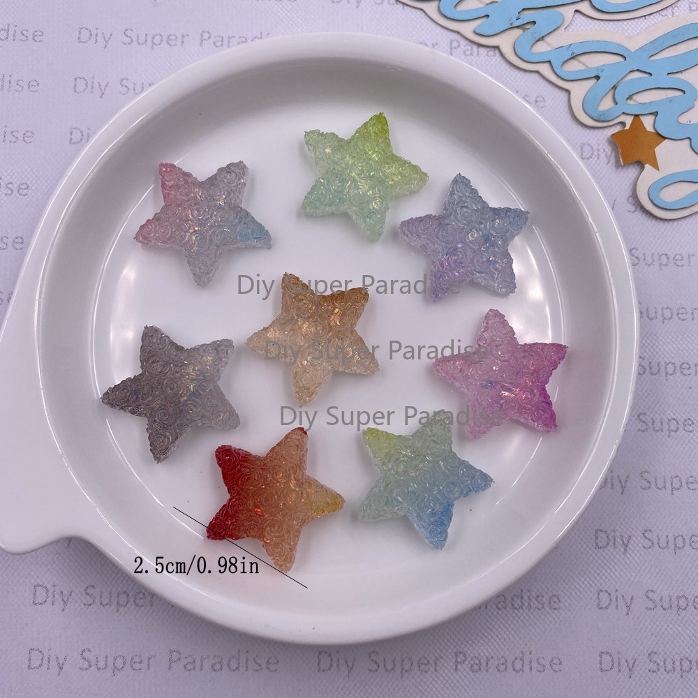 10PCS Resin Clear Candy Color  - Paradise Jewelry & Watches Llc Miami Reviews recension och pris