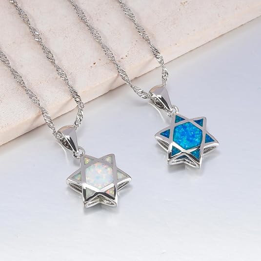 Star of David Opal Pendant Nec - Jewelry & Watches Vitopoulos Reviews recension och pris