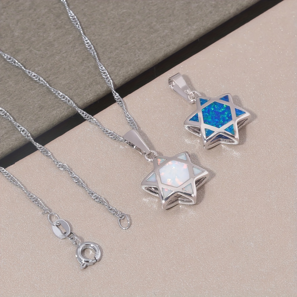 Star of David Opal Pendant Nec - Jewelry & Watches Vitopoulos Reviews recension och pris