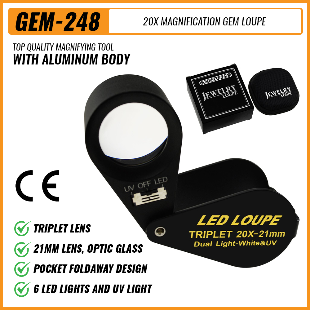 20x Jewelry Loupe 21mm Dual Li - Collectors Coins Jewelry & Watches Of Smithtown Photos recension och pris